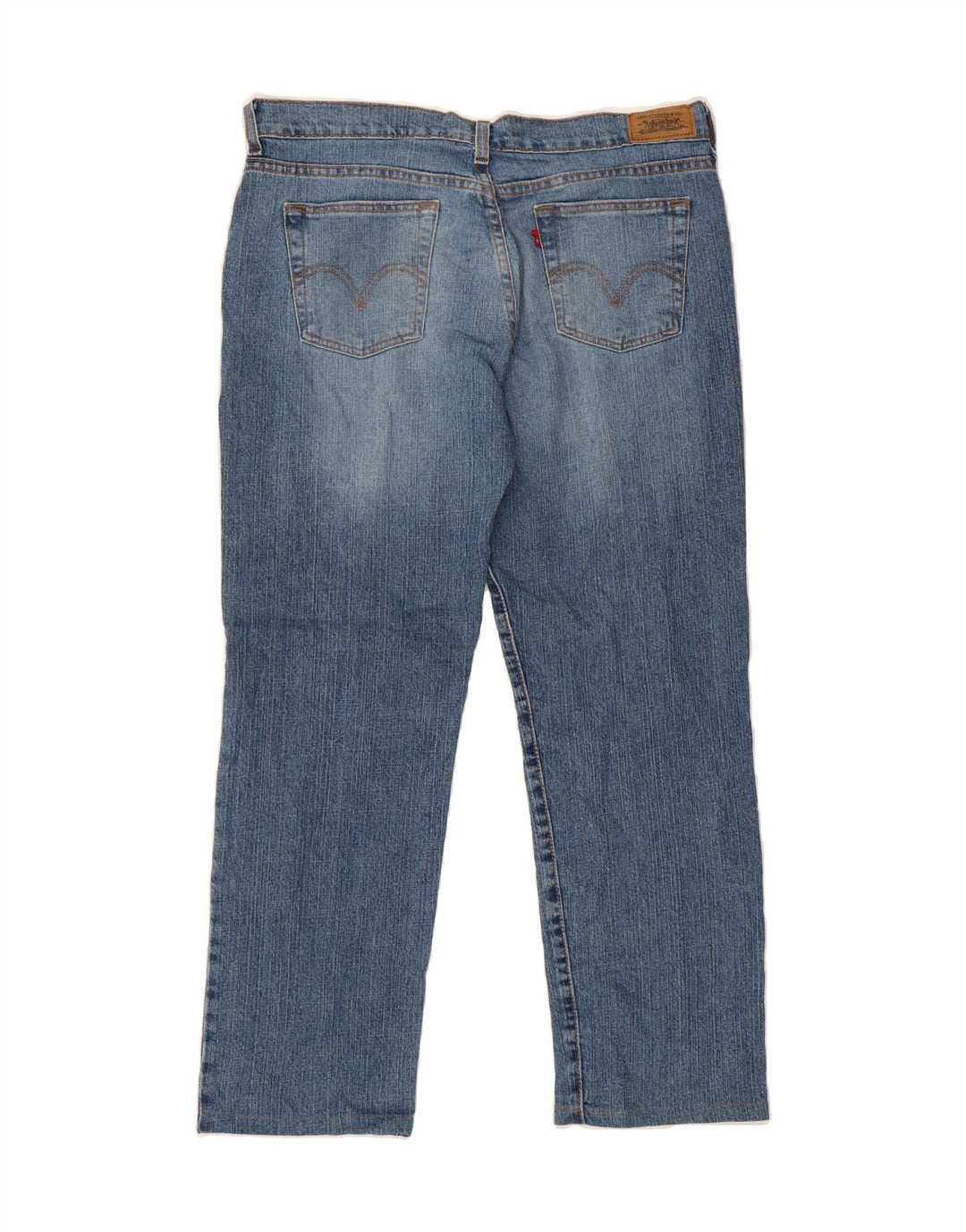 LEVI'S Womens 505 Straight Jeans US 12 Large W30 L27 Blue Cotton Vintage Levi's and Second-Hand Levi's from Messina Hembry 