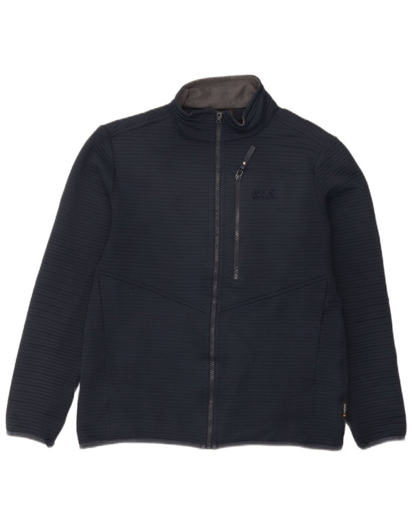 Jack Wolfskin Herre træningsdragt Top jakke UK 36/38 Medium Navy Blue Polyester