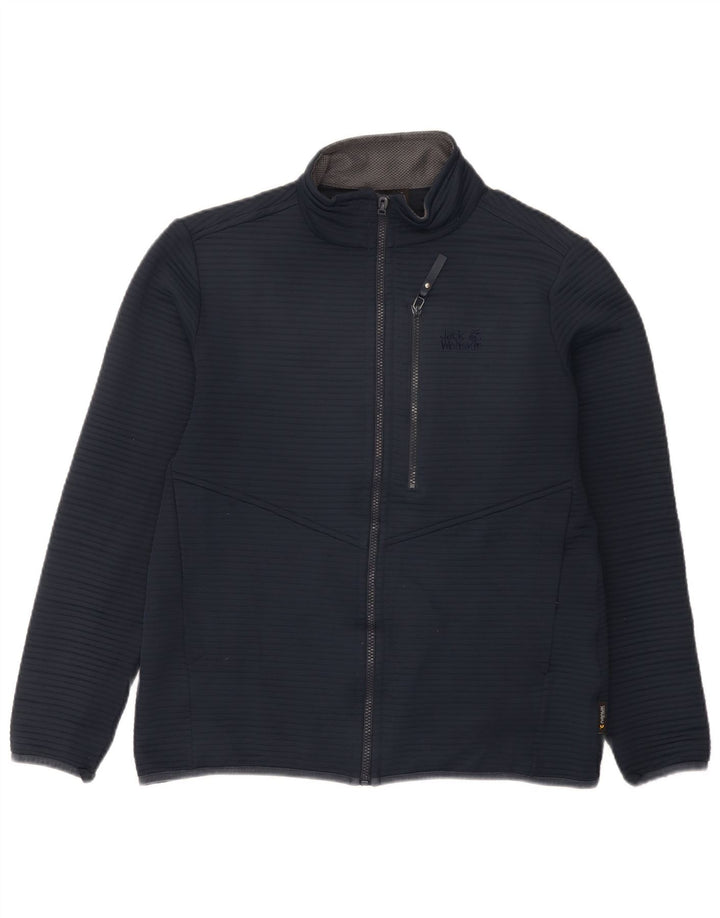 Jack Wolfskin Herre træningsdragt Top jakke UK 36/38 Medium Navy Blue Polyester