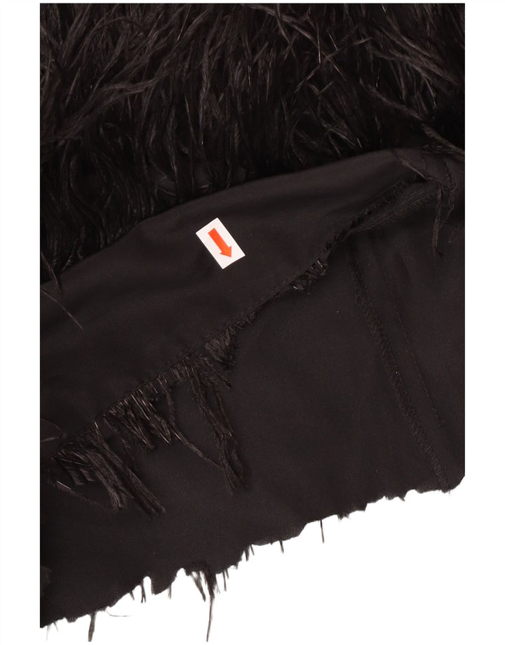 Warehouse Dame Ærmeløs Charleston Kjole UK 10 Small Black Polyester