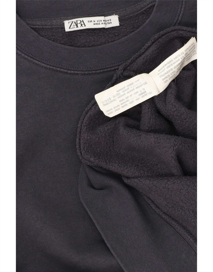 Zara sweatshirt til mænd Medium marineblå bomuld
