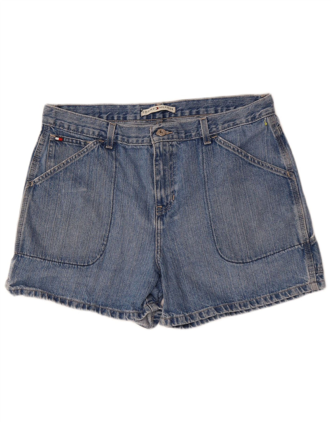 TOMMY HILFIGER denimshorts til kvinder US 14 XL W36 blå bomuld