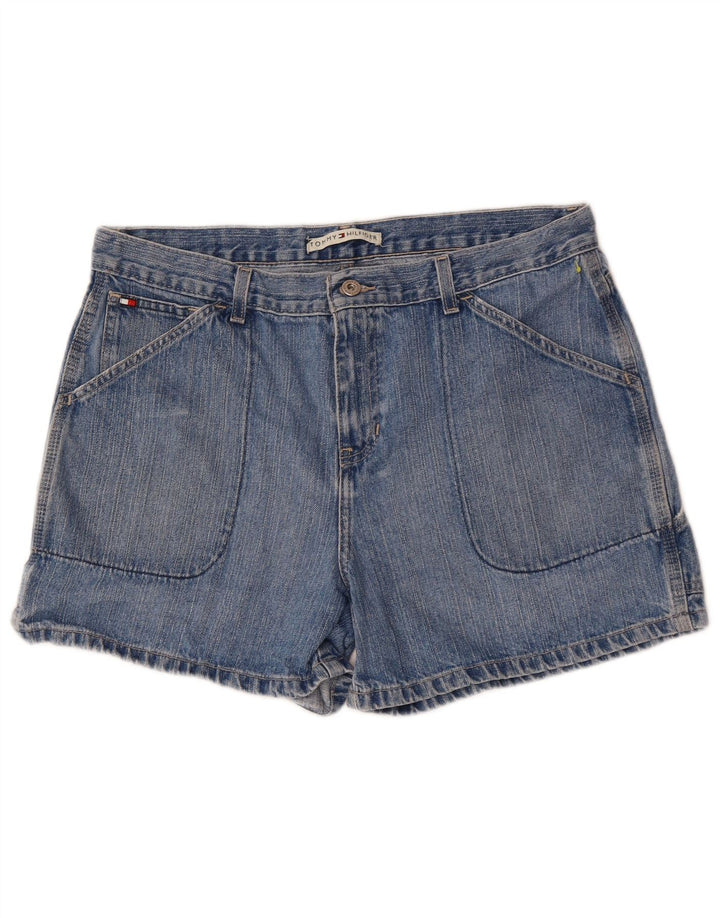TOMMY HILFIGER denimshorts til kvinder US 14 XL W36 blå bomuld