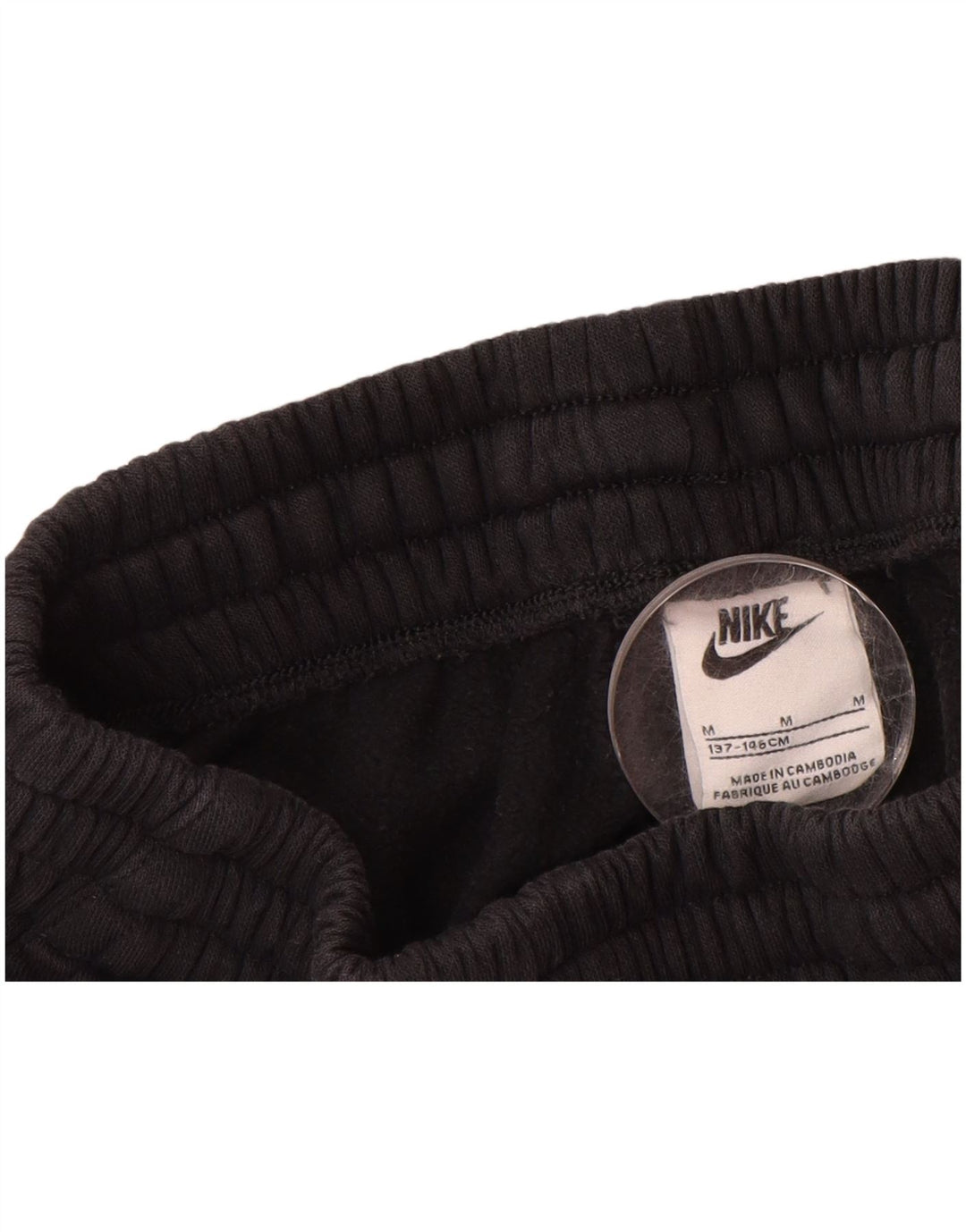 NIKE Boys Tracksuit Trousers Joggers 10-11 Years Medium  Black Cotton