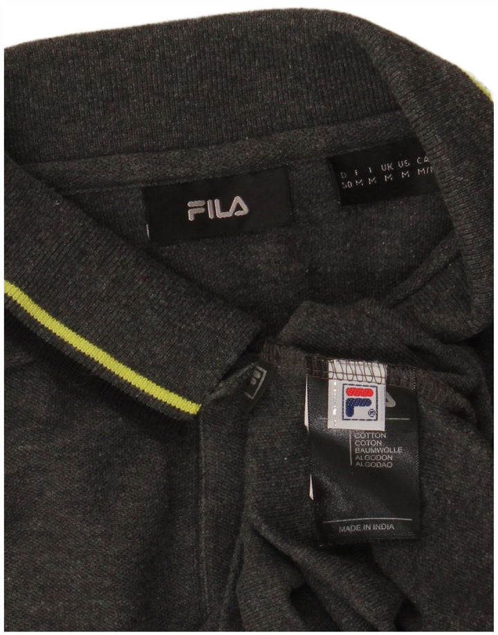 Fila herre poloshirt mellemgrå bomuld