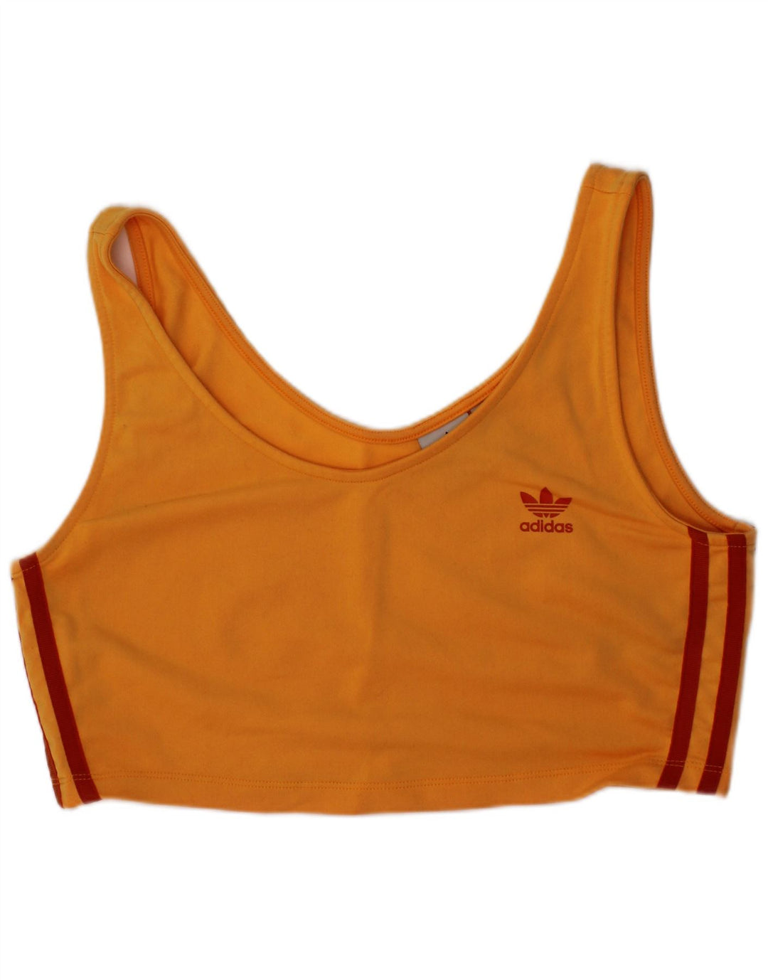 Adidas Dame Sport BH Top UK 14 Medium Orange Polyester