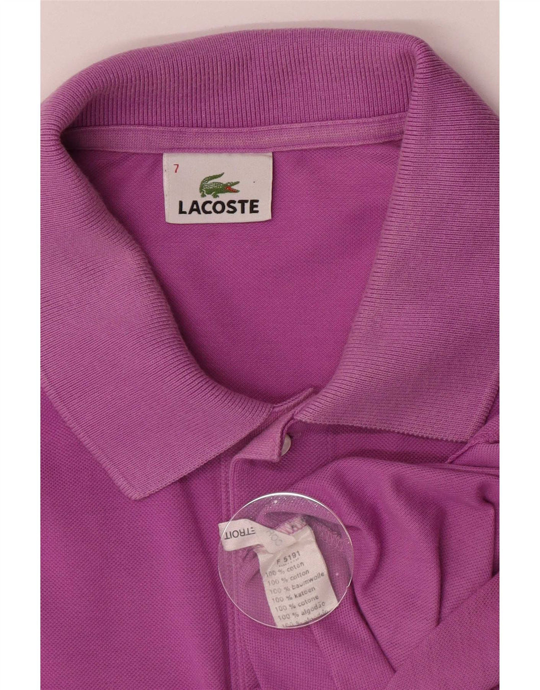 Lacoste Herre poloskjorte str. 7 2XL Lilla bomuld