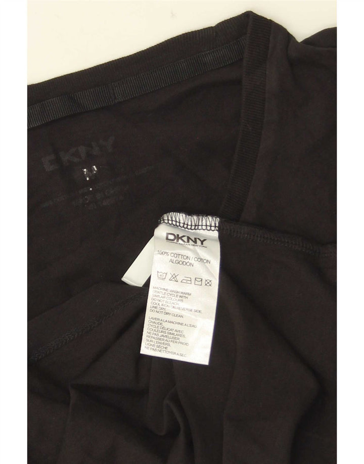 Dkny Herre Grafisk T-Shirt Top Medium Sort Bomuld