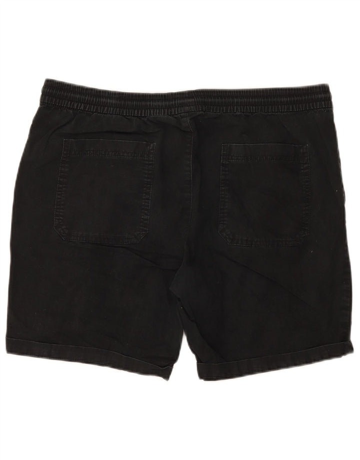 Marks & Spencer Herre Chino Shorts Large W34 Sort Bomuld