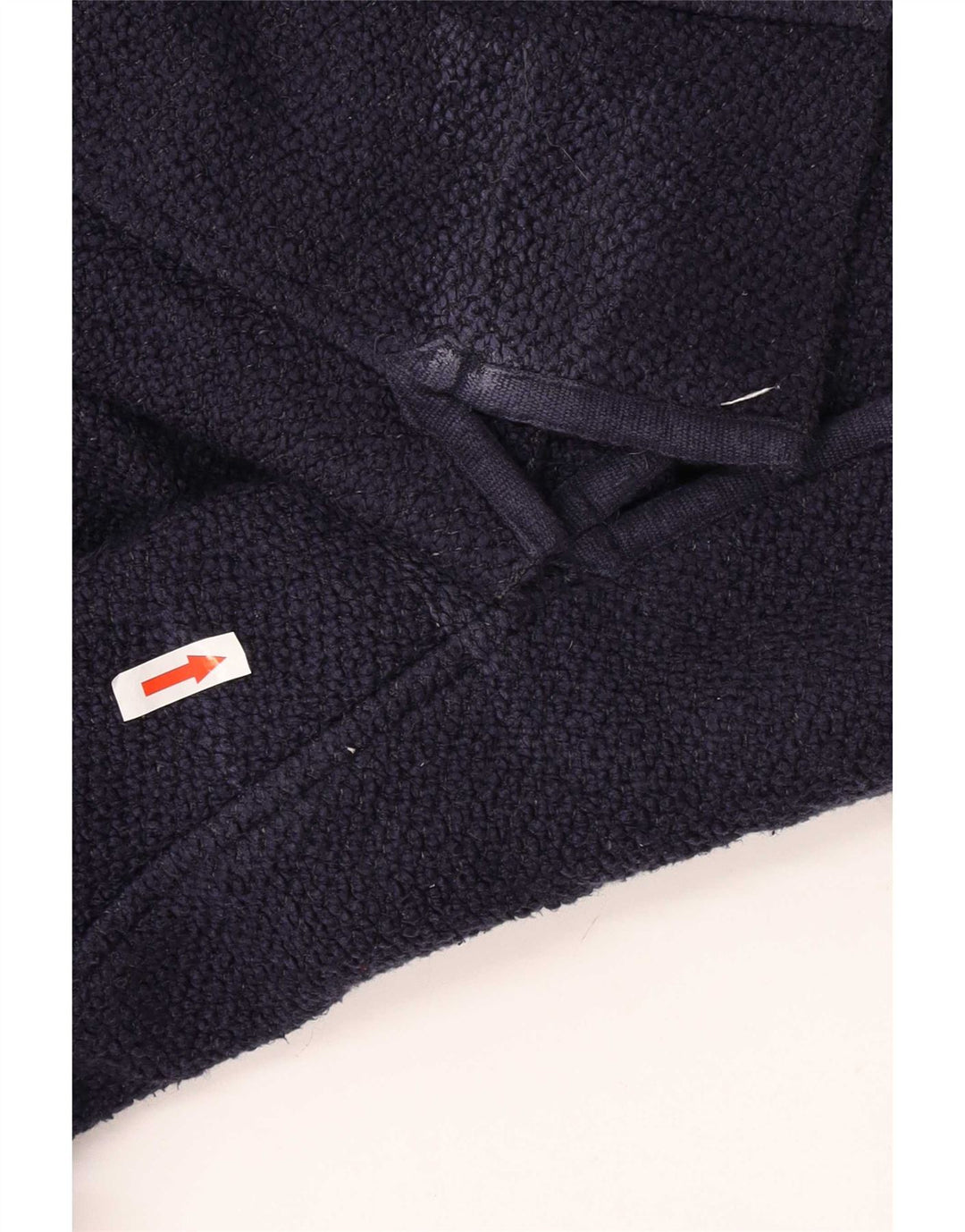 Weird Fish Dame Zip Neck Sweatshirt Jumper UK 12 Medium Navy Blue Bomuld