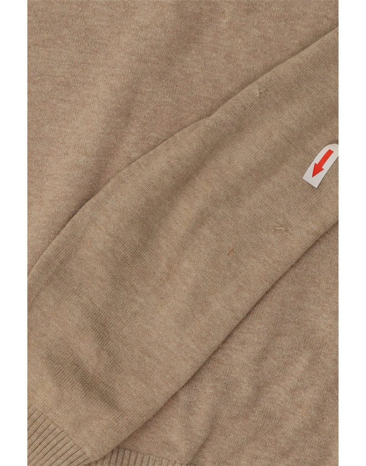 Zara Dame Cardigan Sweater UK 14 Stor Grå Nylon
