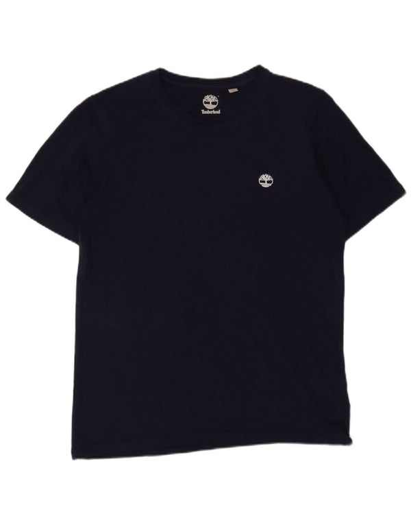 Timberland Boys T-Shirt Top 15-16 år Medium Navyblå Bomuld