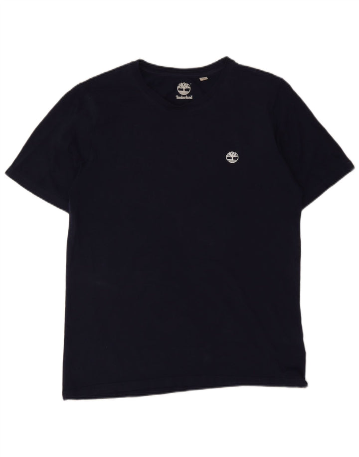 Timberland Boys T-Shirt Top 15-16 år Medium Navyblå Bomuld