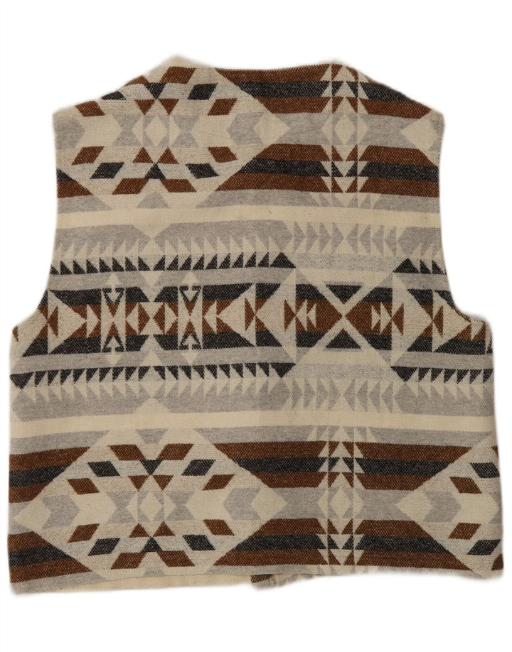 Vintage herre cardigan sweater Medium Flerfarvet Geometrisk Aztec
