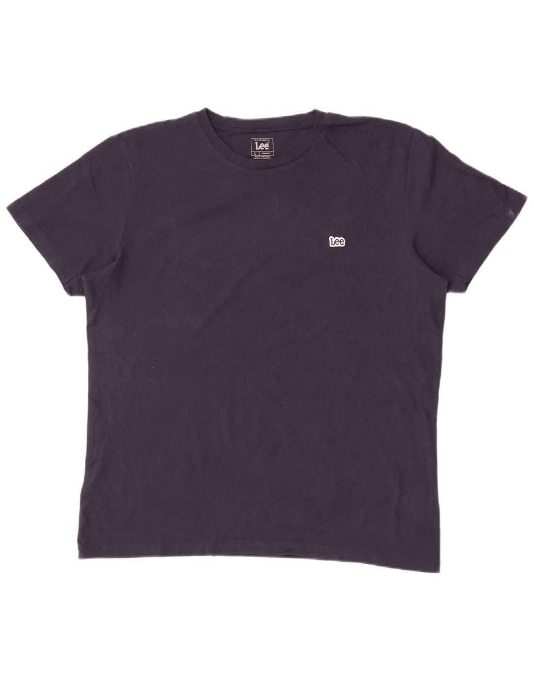 Lee Herre Regular Fit T-shirt Top Stor marineblå bomuld