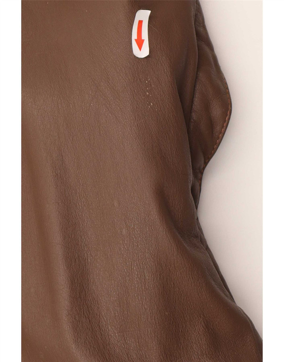 Vintage Herre Military Læderjakke IT 52 XL Brun