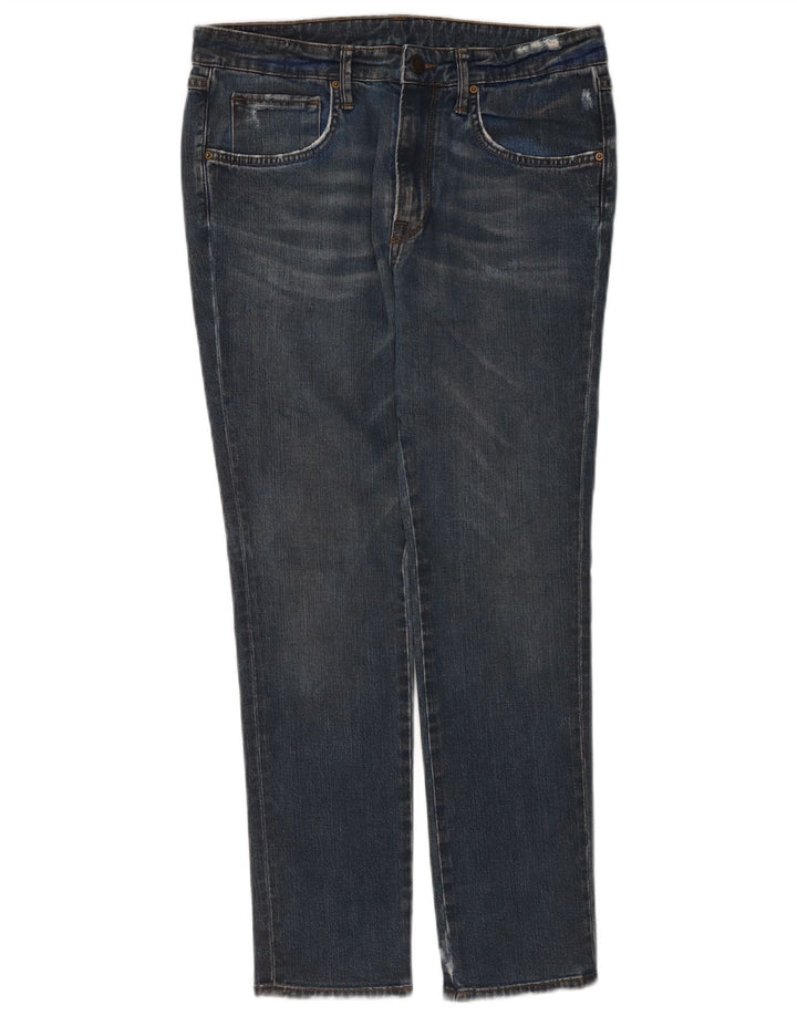 M.Grifoni Dame Slim Jeans W28 L26 Blå Bomuld