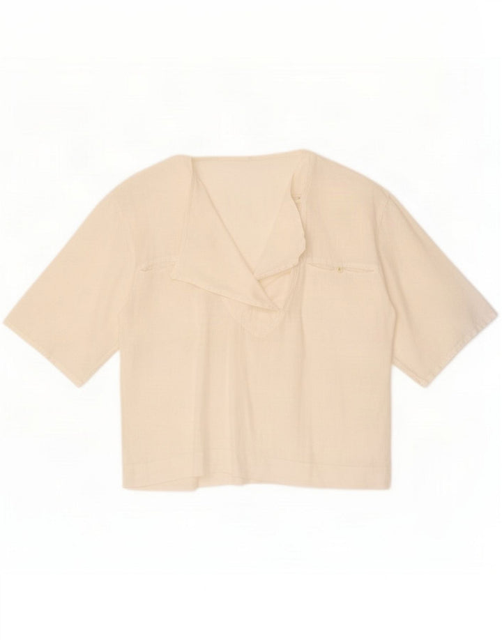 Vintage Damebluse Top IT 44 Medium Hvid