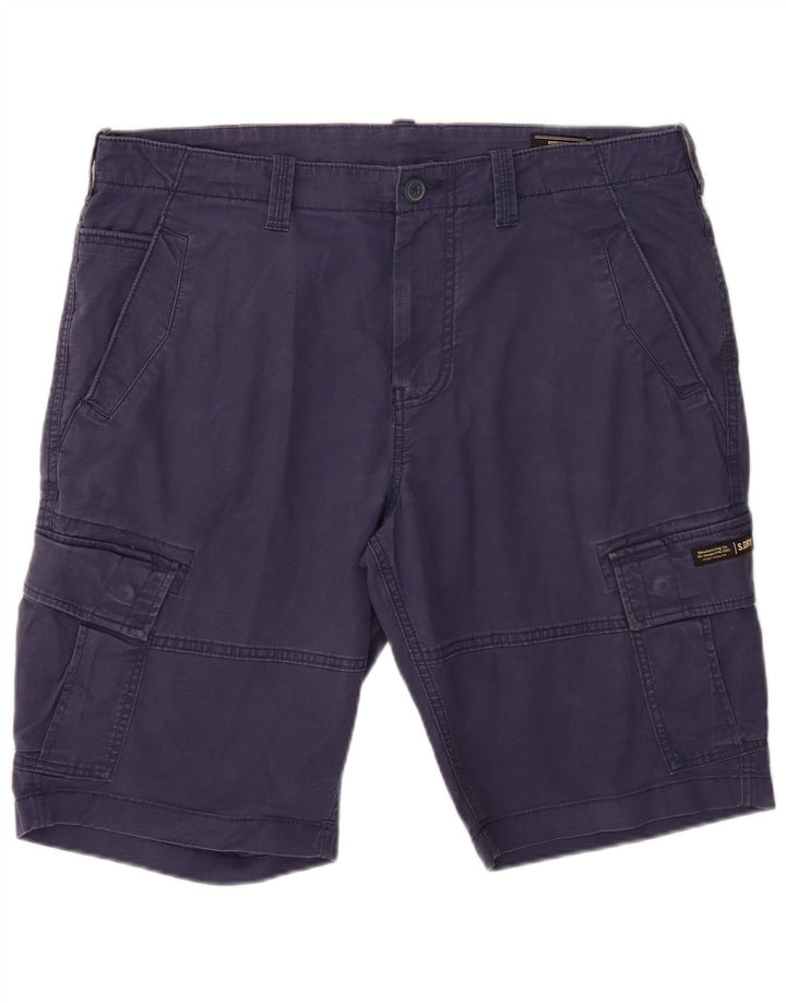Superdry Herre Cargo Shorts W36 Large Navy Blue Bomuld