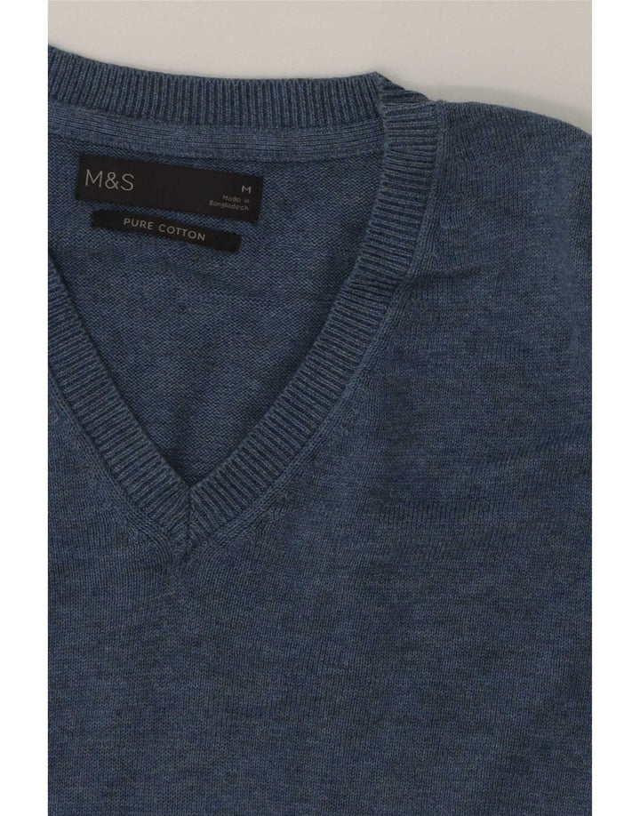 Marks & Spencer Herrevest Tank Top Medium Blue Bomuld