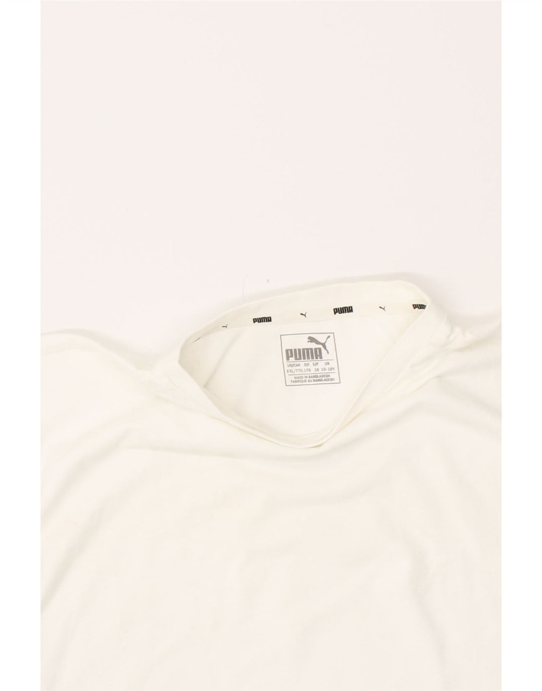 PUMA Boys Graphic T-Shirt Top 15-16 Years White Vintage Puma and Second-Hand Puma from Messina Hembry 