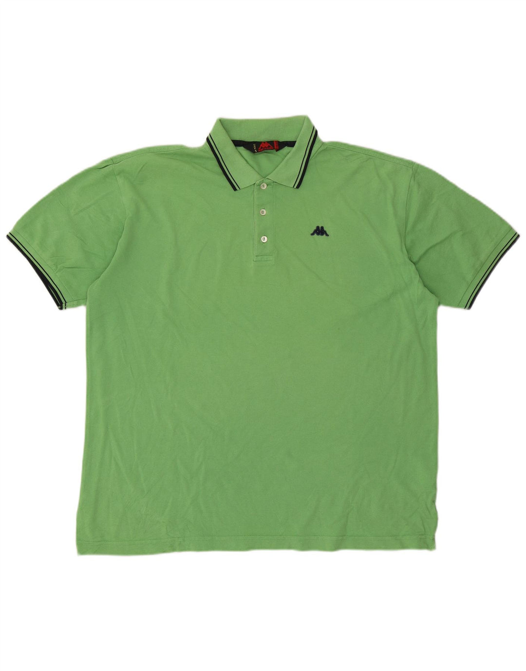 Kappa herre poloshirt 2XL grøn bomuld