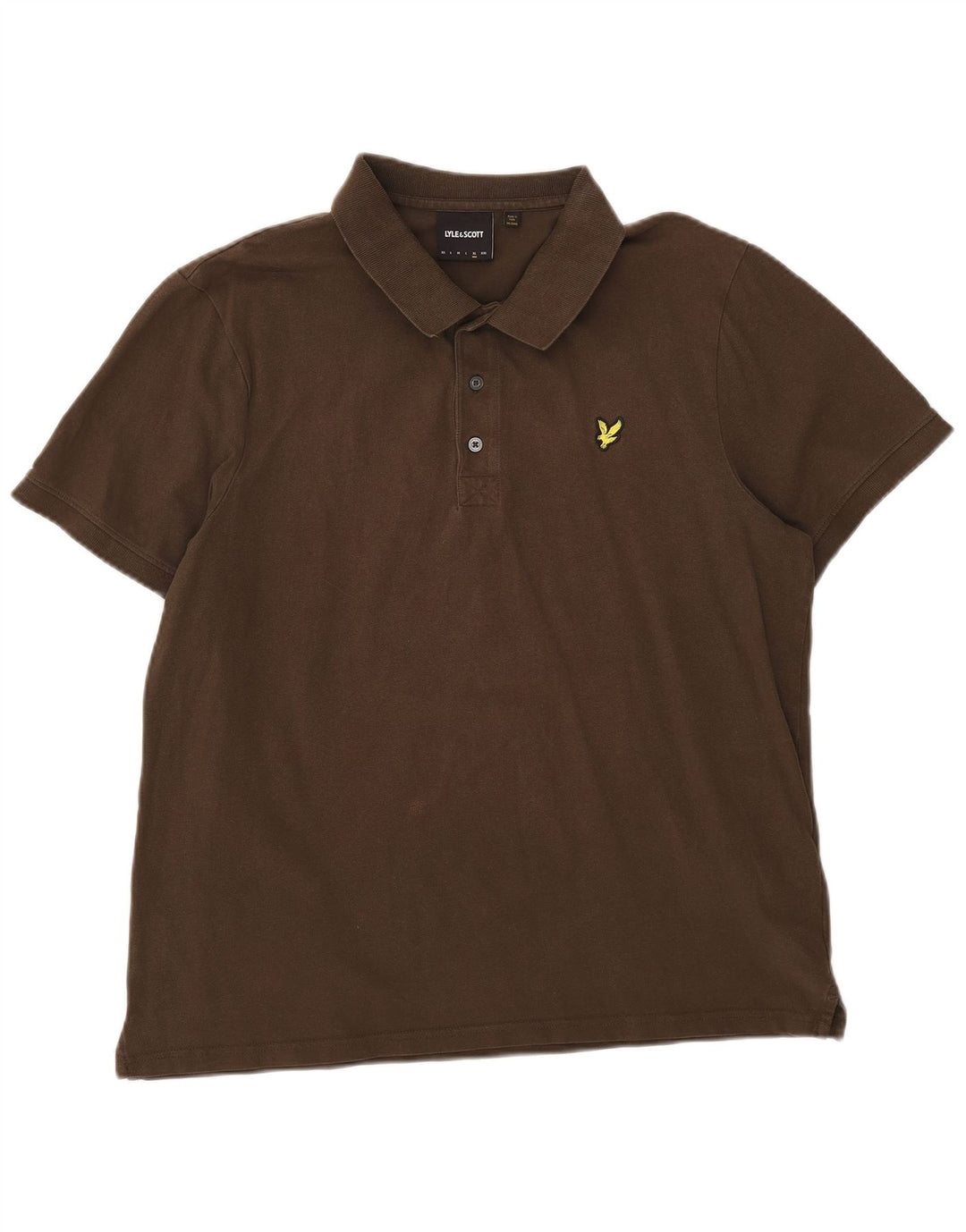 Lyle & Scott herre poloshirt XL Khaki Bomuld