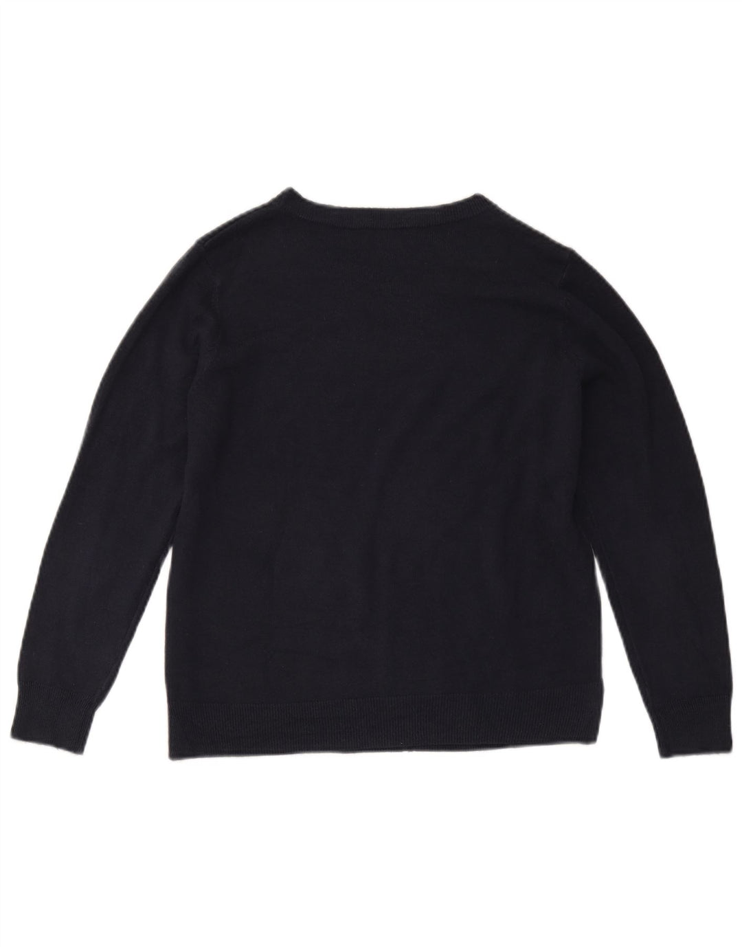 Marks & Spencer Dame Boat Neck Jumper Sweater UK 14 Medium Navy Blue