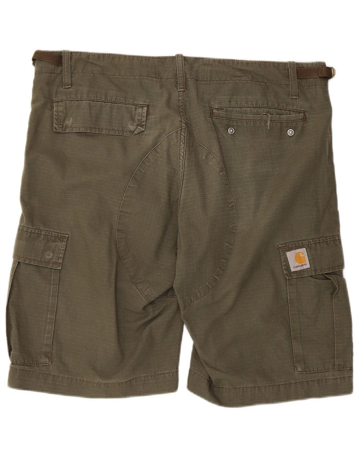 Carhartt Herre Cargo Shorts W32 Medium Khaki Bomuld