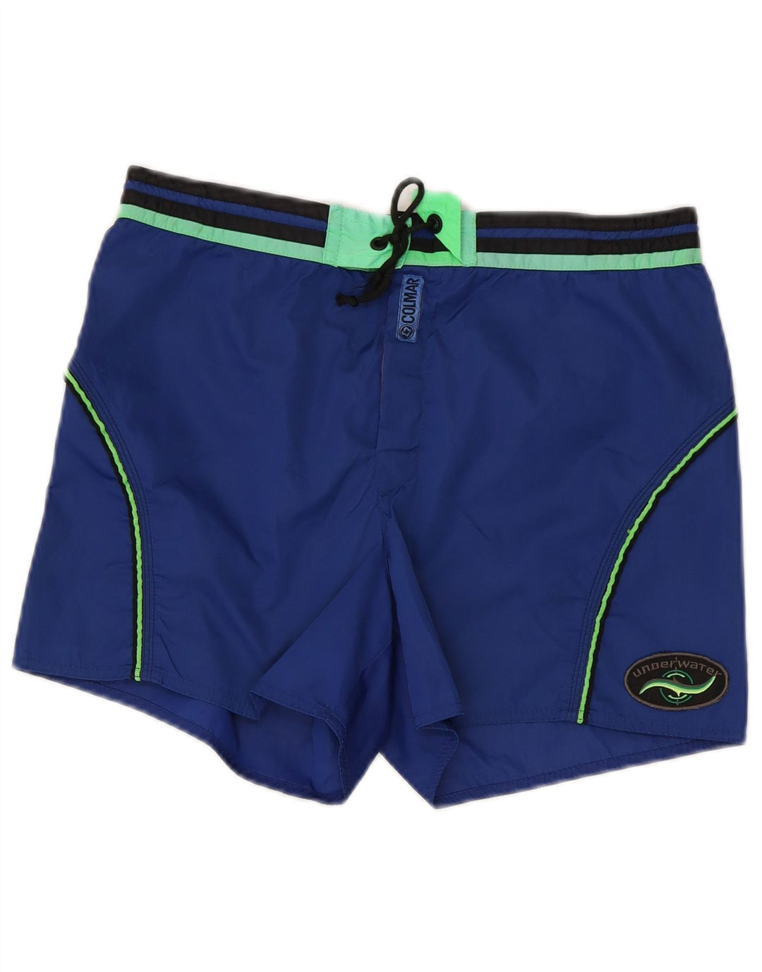 Colmar Badeshorts til mænd mellemblå stribet polyamid