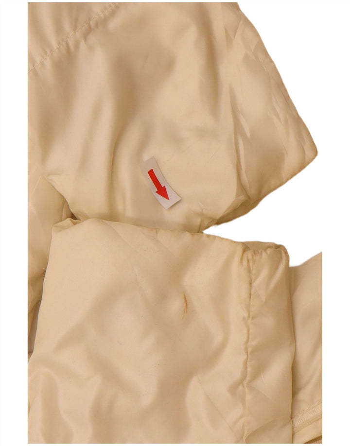 Kappa Dame Hætte Polstret Frakke UK 12 Medium Off White Polyester