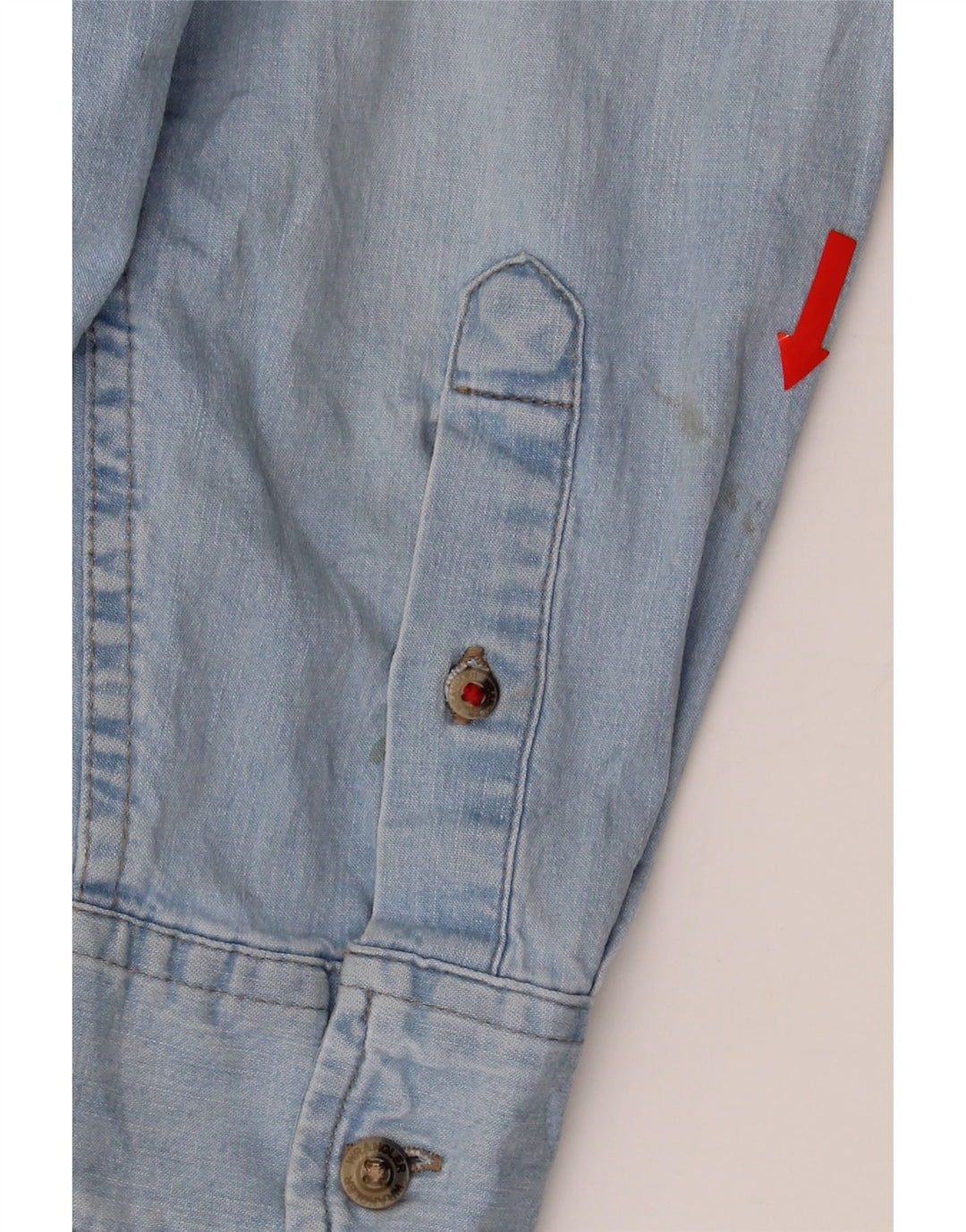 WRANGLER Mens Denim Shirt Medium Blue Cotton Vintage Wrangler and Second-Hand Wrangler from Messina Hembry 