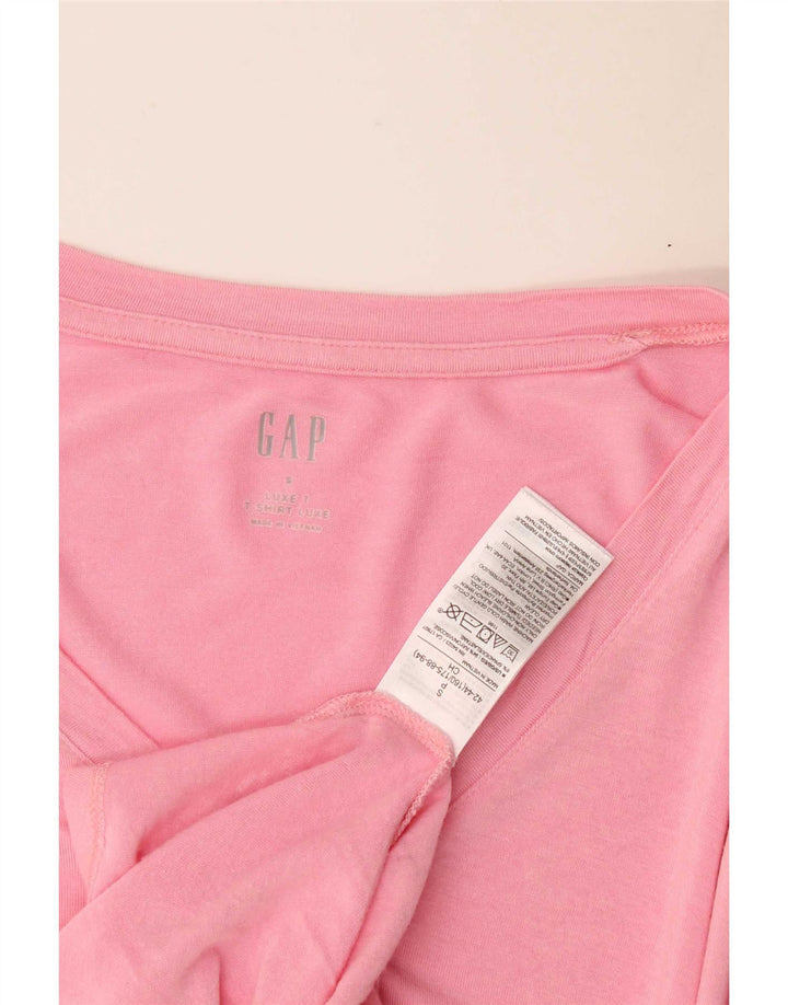 Gap Dame T-Shirt Top UK 10 Small Pink Rayon