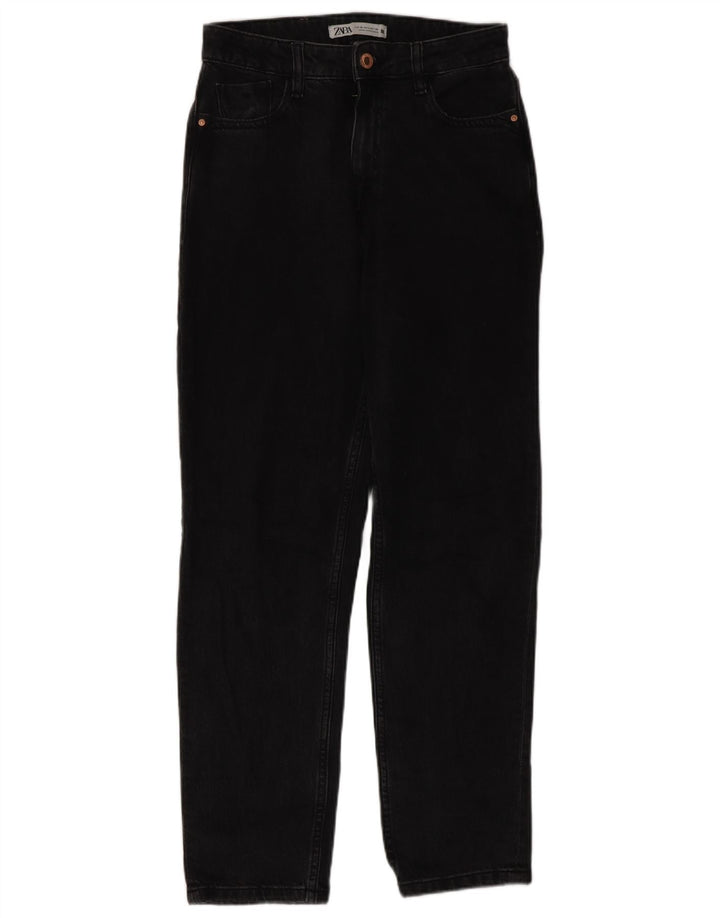 ZARA Straight Jeans til kvinder EU 36 XS W26 L29 Sort