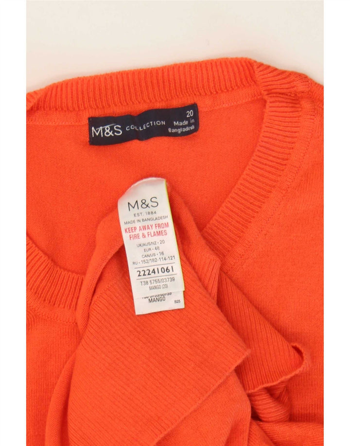 Marks & Spencer Dame sweater med rund hals DK 20 2XL Orange