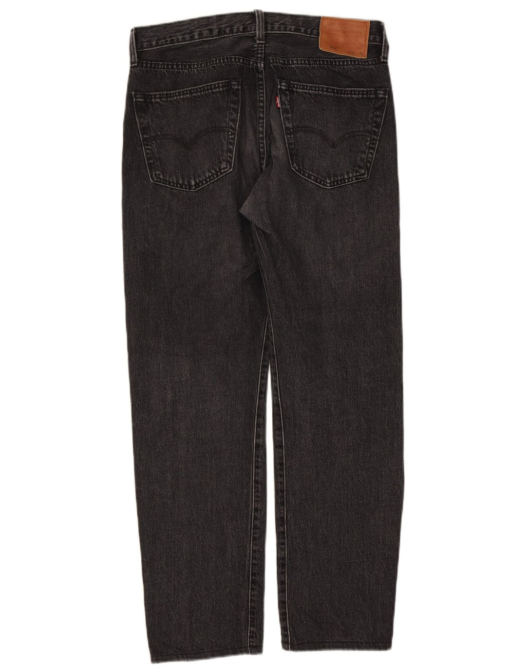 Levi's Herre 501 lige jeans W31 L29 sort bomuld