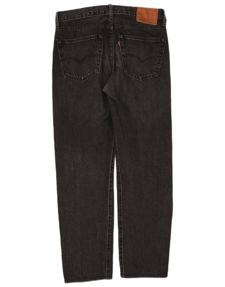Levi's Herre 501 lige jeans W31 L29 sort bomuld