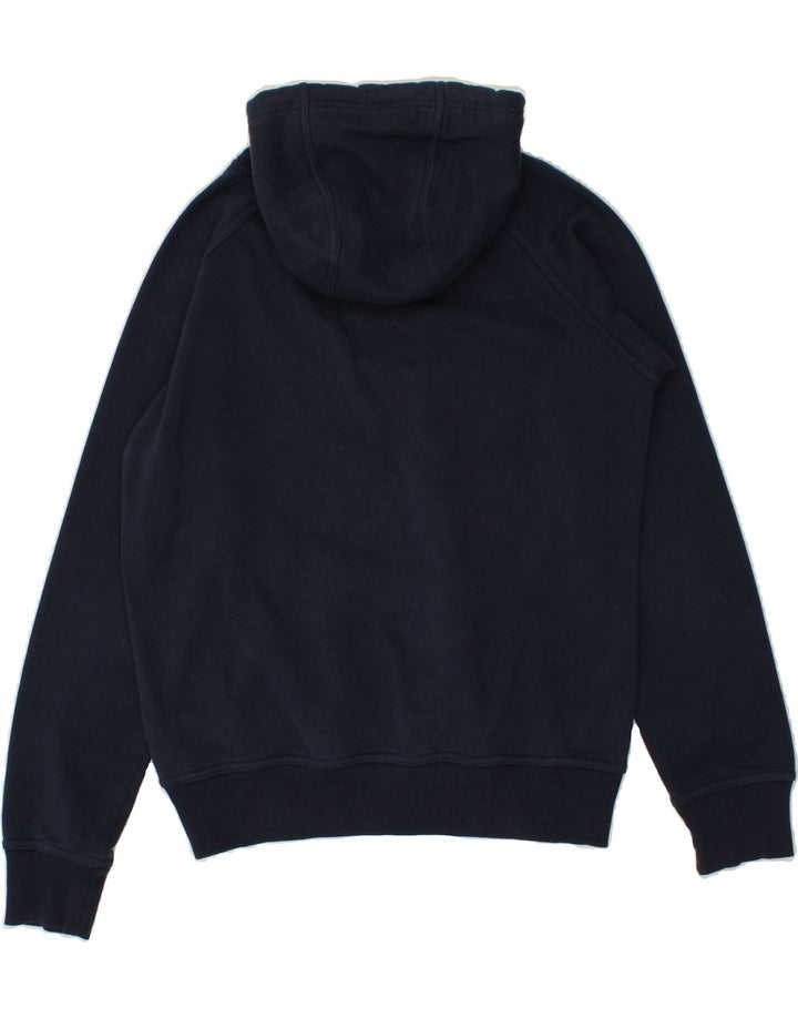 MCKENZIE Mens Graphic Hoodie Jumper Medium Navy Blue Vintage Mckenzie and Second-Hand Mckenzie from Messina Hembry 
