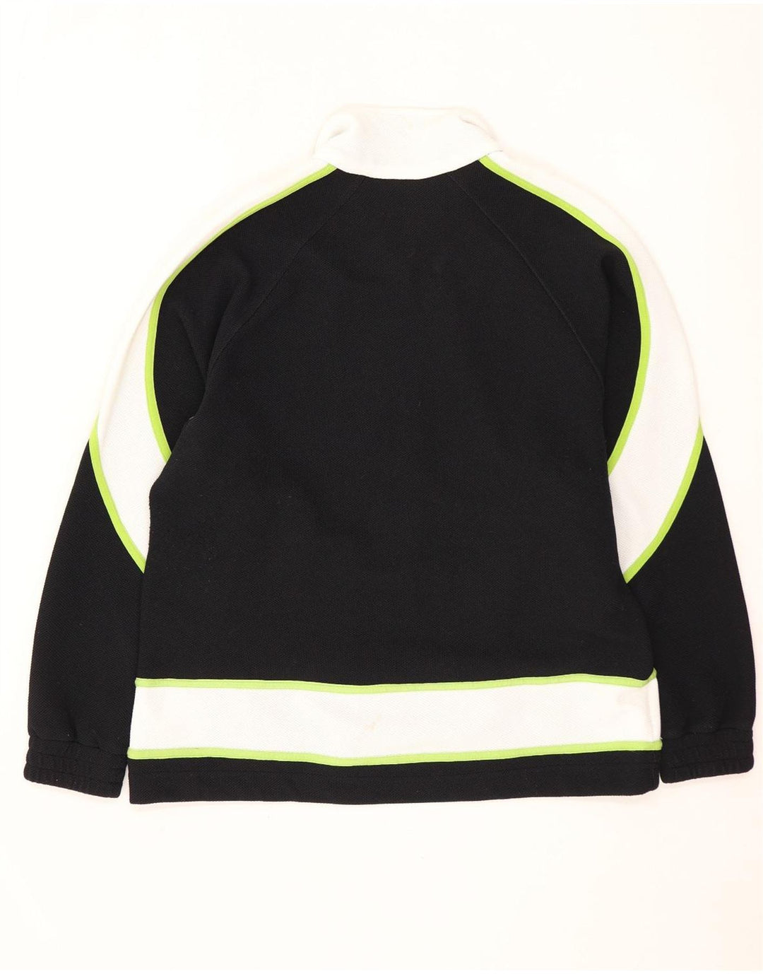 Lotto Womens Oversized træningsdragt Top Jacket UK 10 Small Black Colourblock