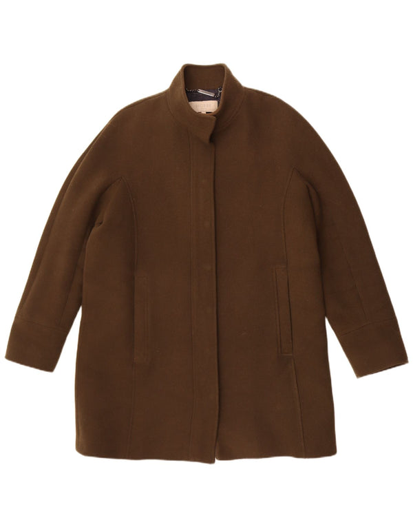 Hobbs Dame Overfrakke UK 14 Stor Khaki Wool