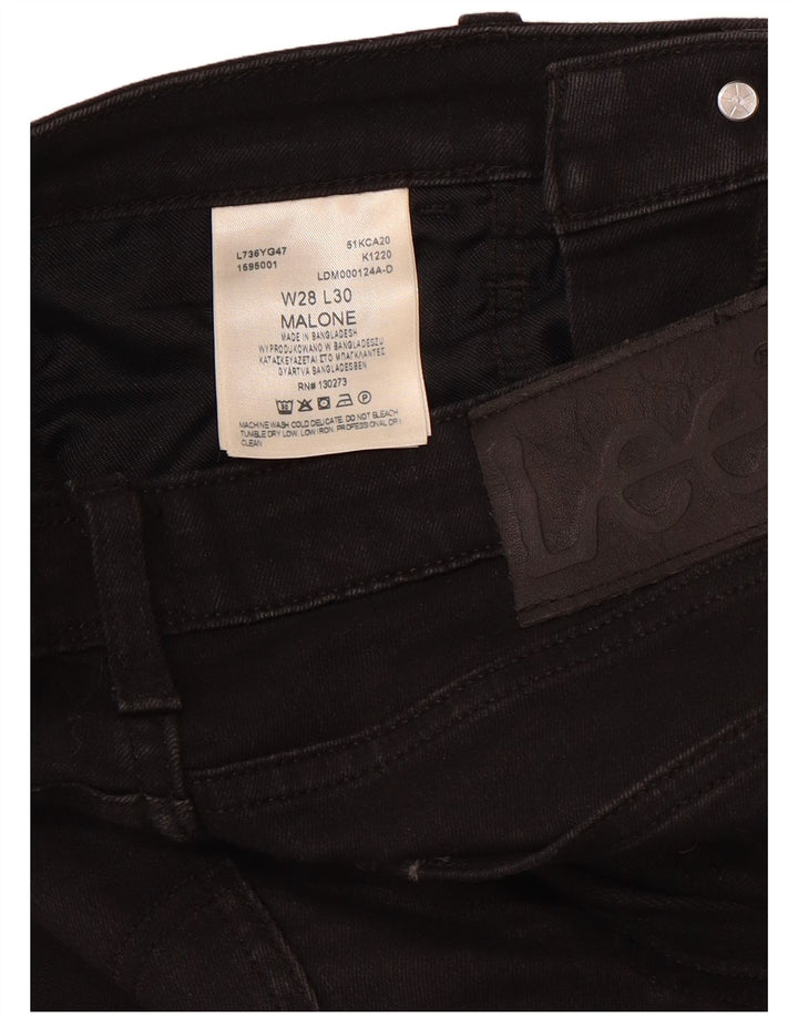 LEE Womens Malone Skinny Jeans W28 L30  Black Cotton