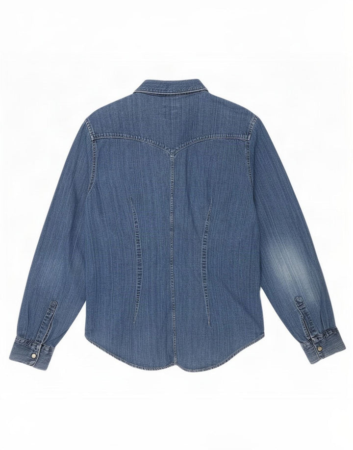 Rifle Dame Denim Shirt UK 16 Large Blue