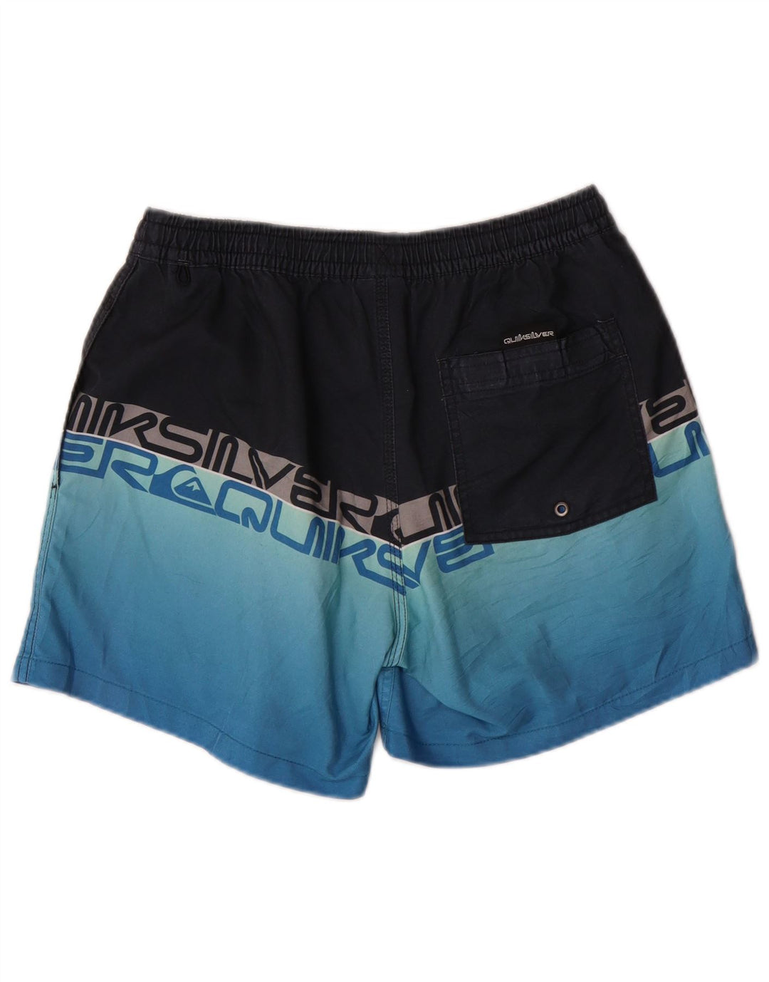 QUIKSILVER Grafiske svømmeshorts til mænd Small Blue Colourblock Polyester