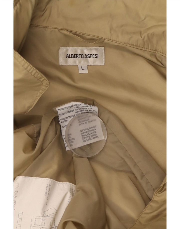 Alberto Aspesi Herre Hooded Utility Jacket UK 40 Large Green Nylon