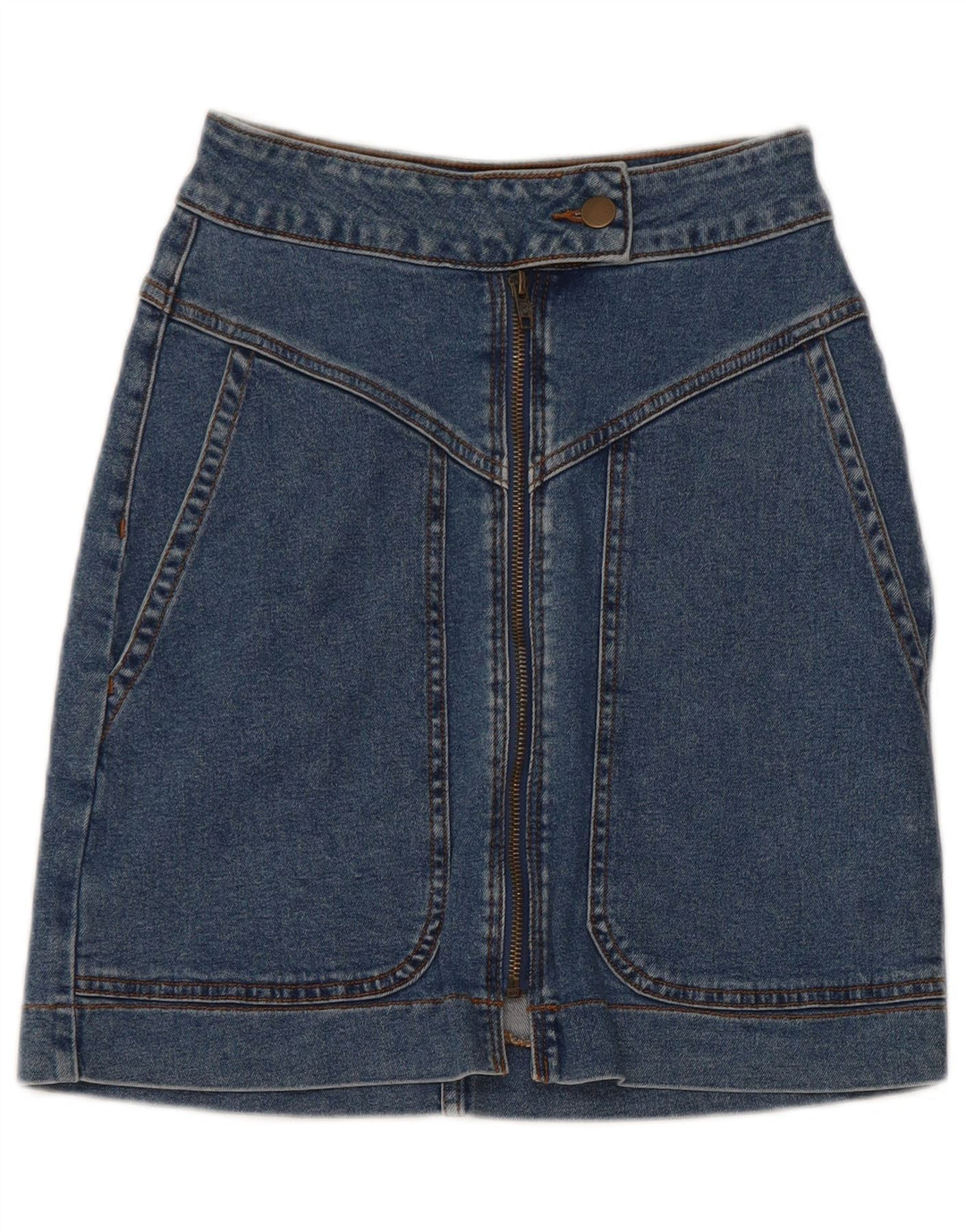 Tezenis Dame Denim Nederdel XS W25 Blå Bomuld