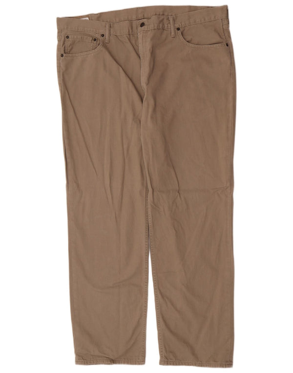 Levi's Mens 559 Straight Casual Trousers W46 L31 Khaki Cotton