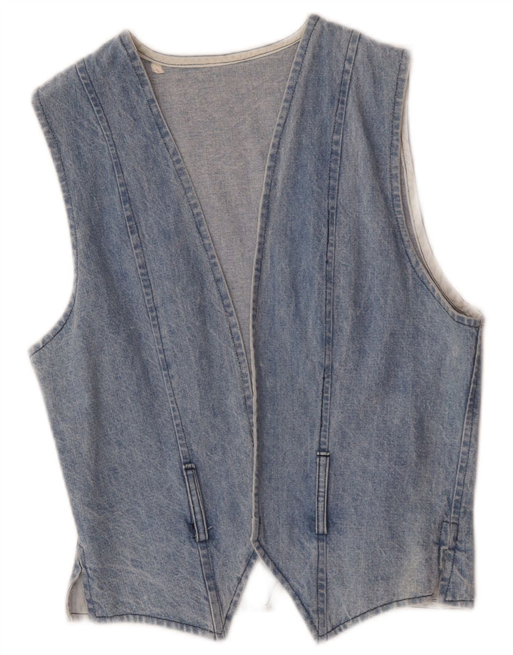 Vintage Dame denim vest UK 14 Large Blue