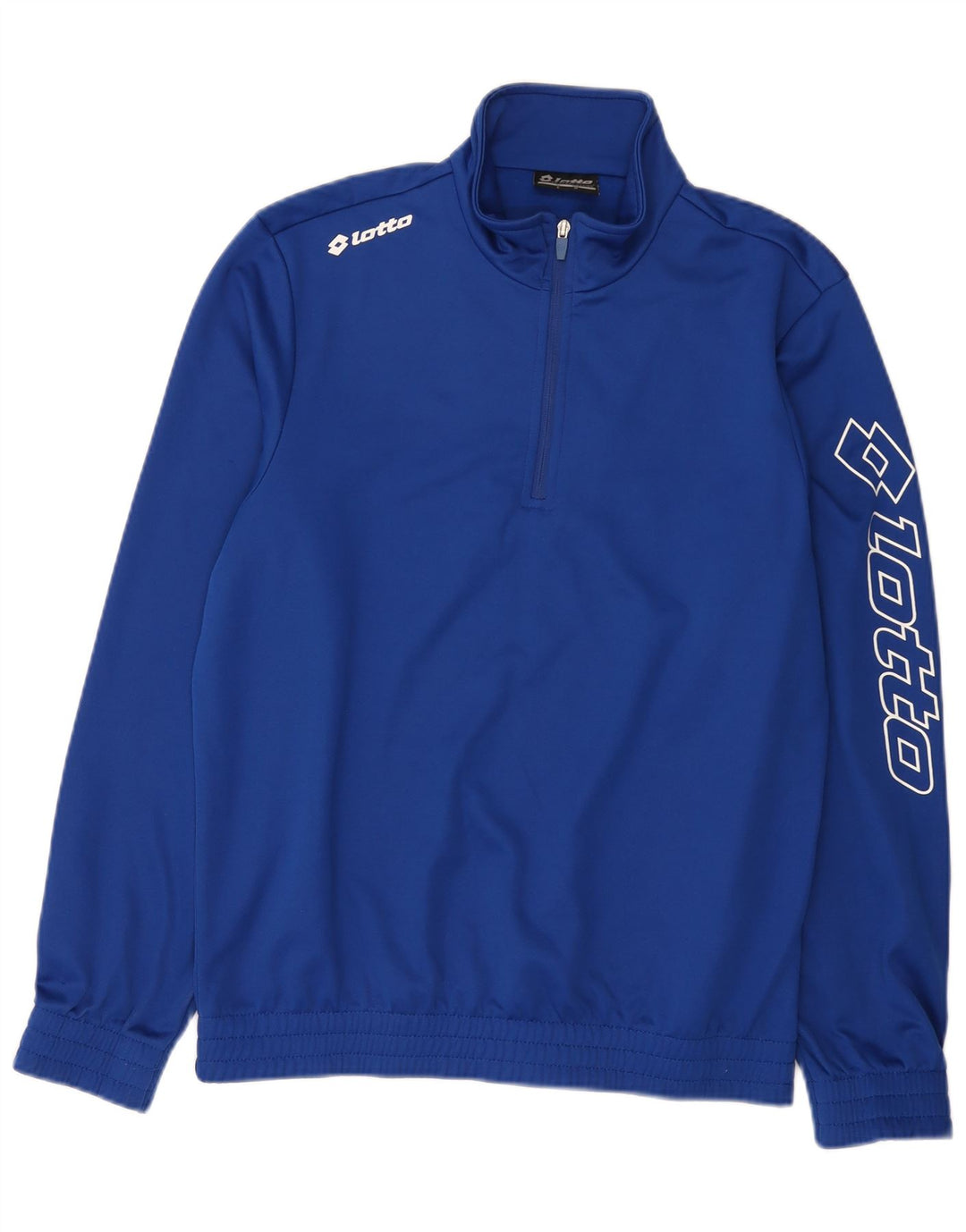 Lotto Herre Grafisk Zip Neck Sweatshirt Jumper Medium Blå Polyester