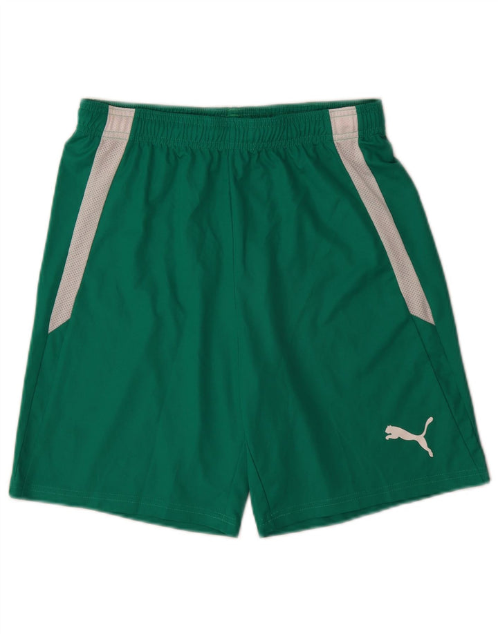 Puma Sportshorts til mænd Small Green Colourblock