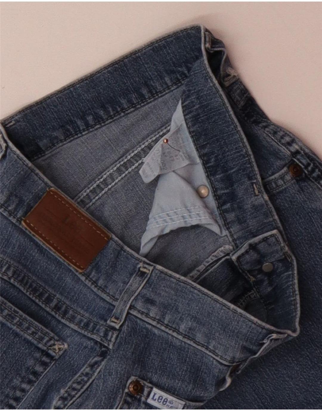 LEE denimshorts til kvinder W28 Mellemblå bomuld